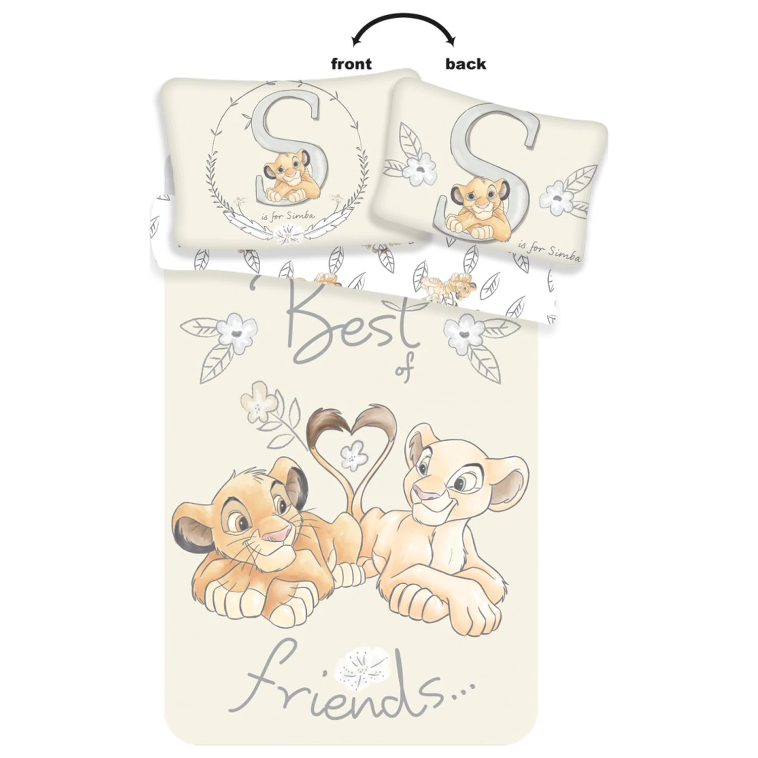 Disney Az Oroszlánkirály Best Friends gyerek, ovis ágyneműhuzat  termékfotó