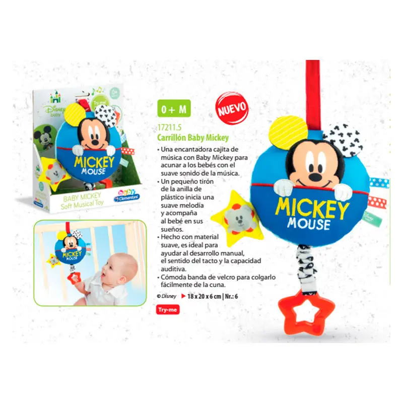 Disney Baby Mickey puha zenés játék termékfotó