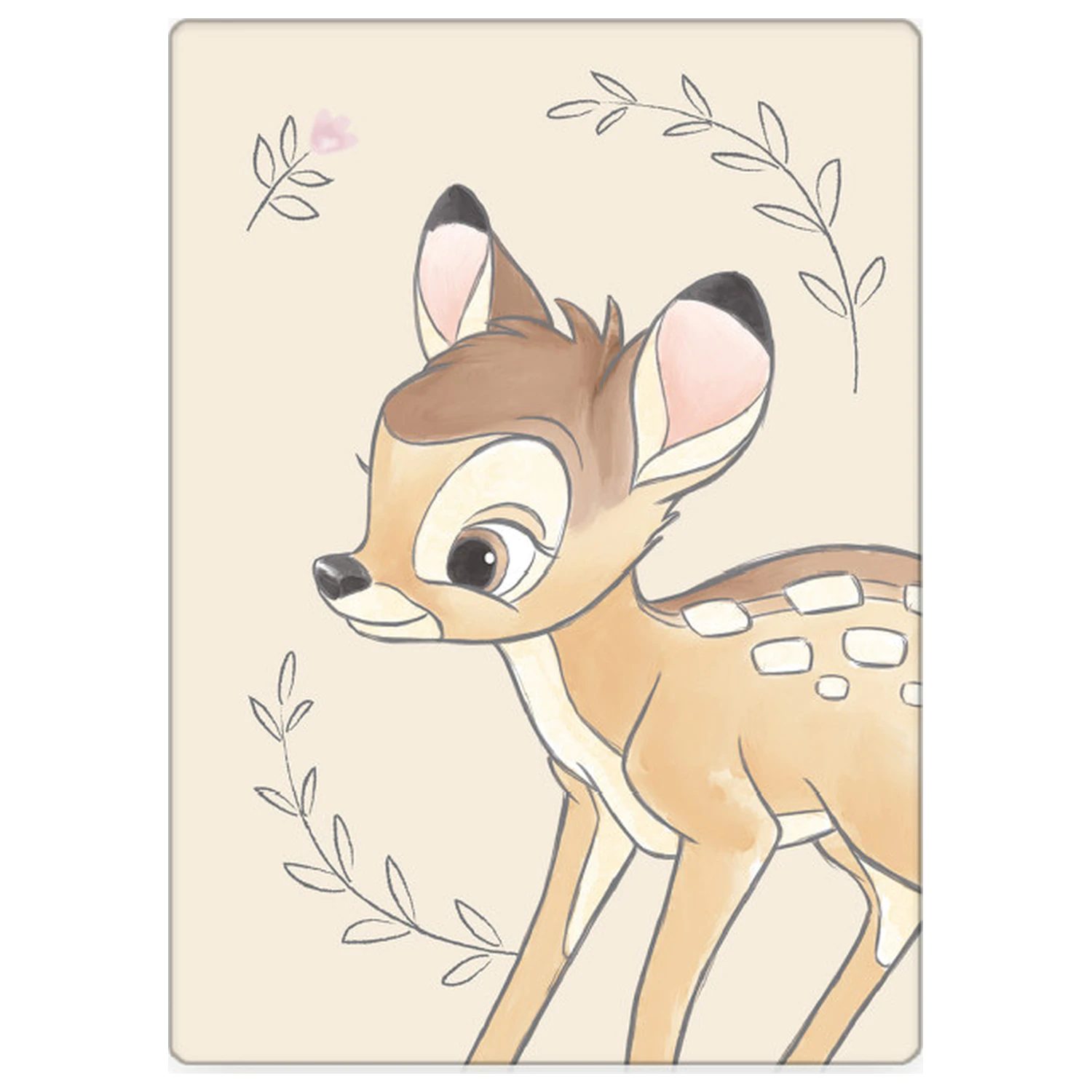Disney Bambi Beige polár takaró  termékfotó