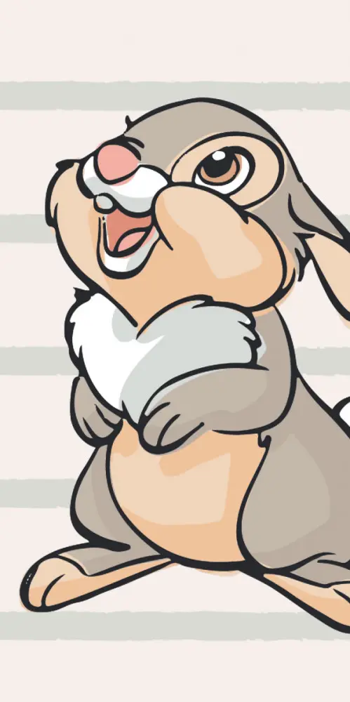 Disney Bambi és barátai fürdőlepedő, strand törölköző Thumper 70*140cm termékfotó