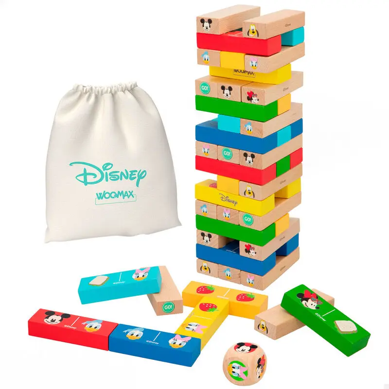 Disney blocks tower + domino fa szett termékfotó