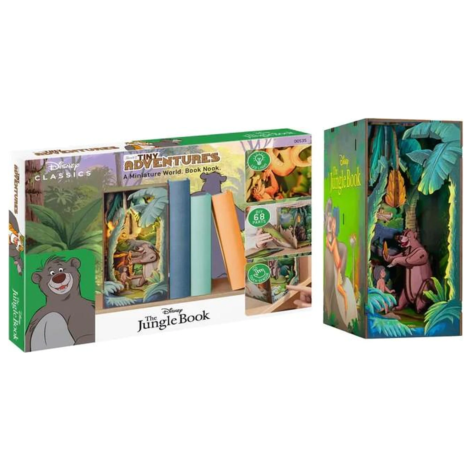 Disney Book Nook Kit The Jungle Book LED Light összeépíthető könyvtámasz  termékfotó
