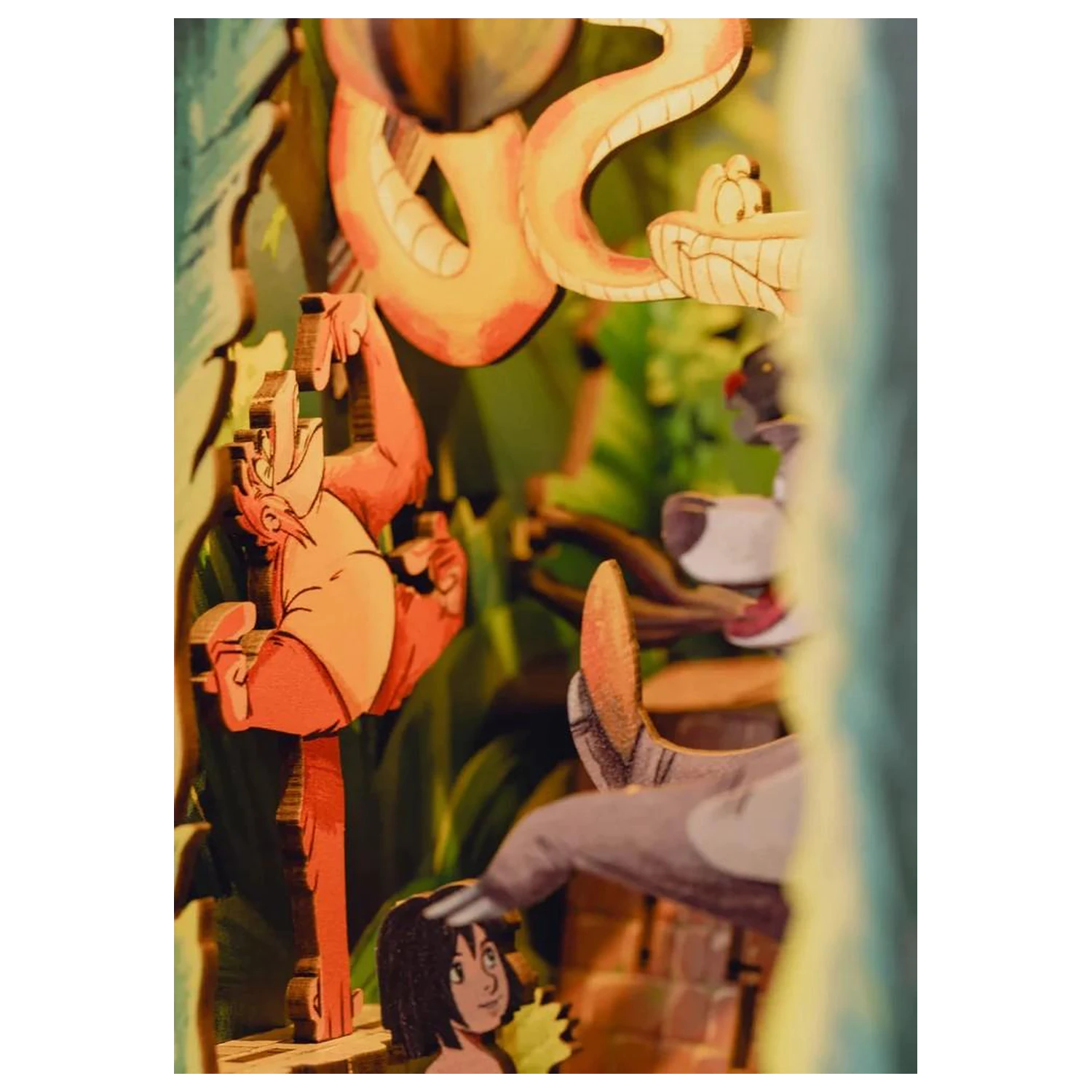 Disney Book Nook Kit The Jungle Book LED Light összeépíthető könyvtámasz  termékfotó