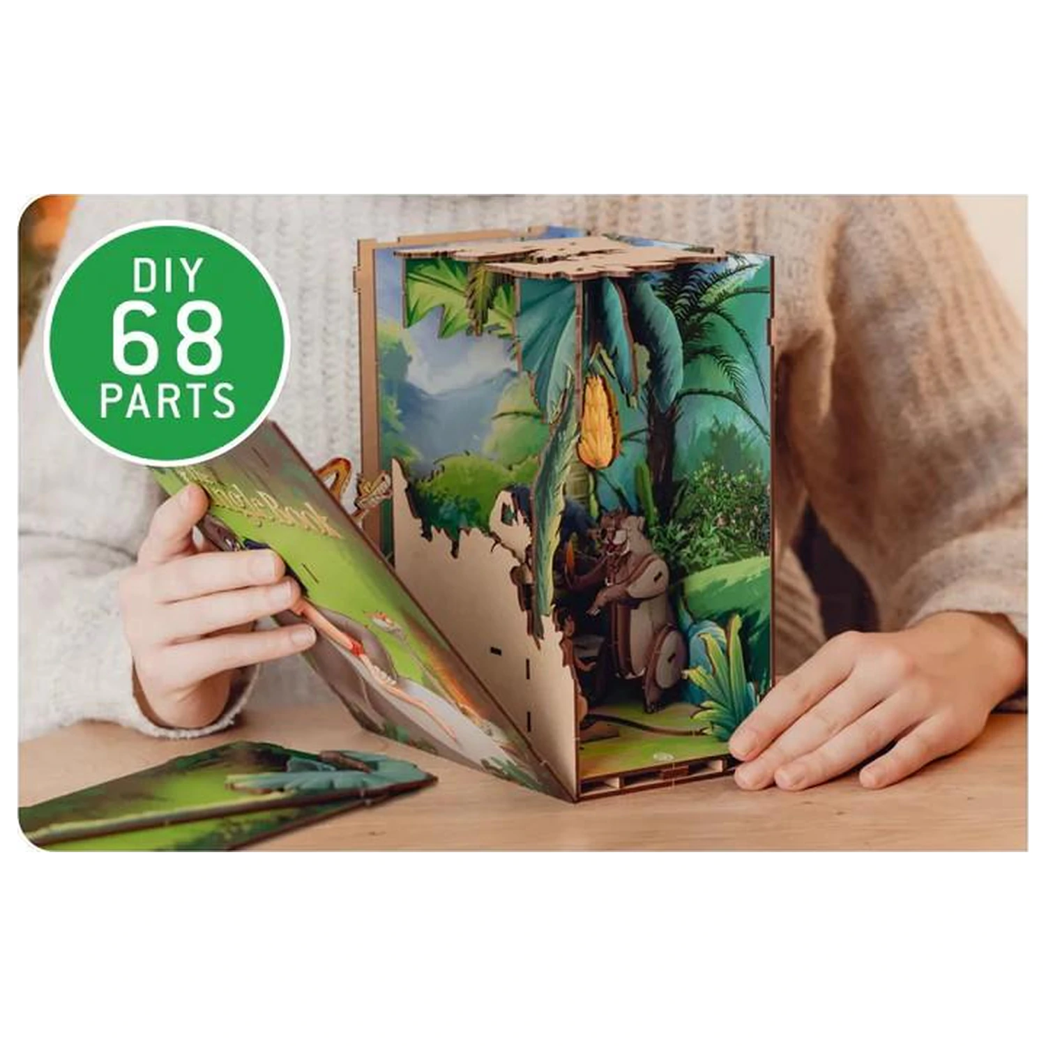 Disney Book Nook Kit The Jungle Book LED Light összeépíthető könyvtámasz  termékfotó