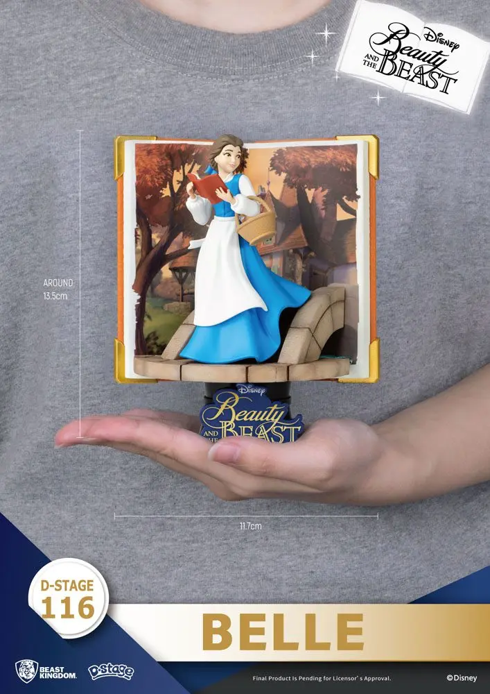 Disney Book Series D-Stage Belle Closed Box Version PVC Dioráma szobor 13 cm termékfotó