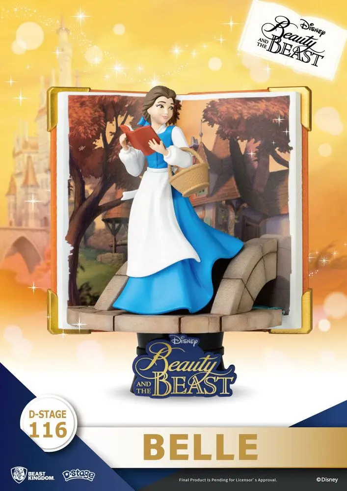 Disney Book Series D-Stage Belle Closed Box Version PVC Dioráma szobor 13 cm termékfotó