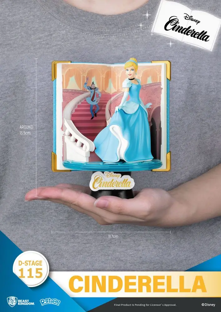 Disney Book Series D-Stage Cinderella Closed Box Version PVC Dioráma szobor 13 cm termékfotó