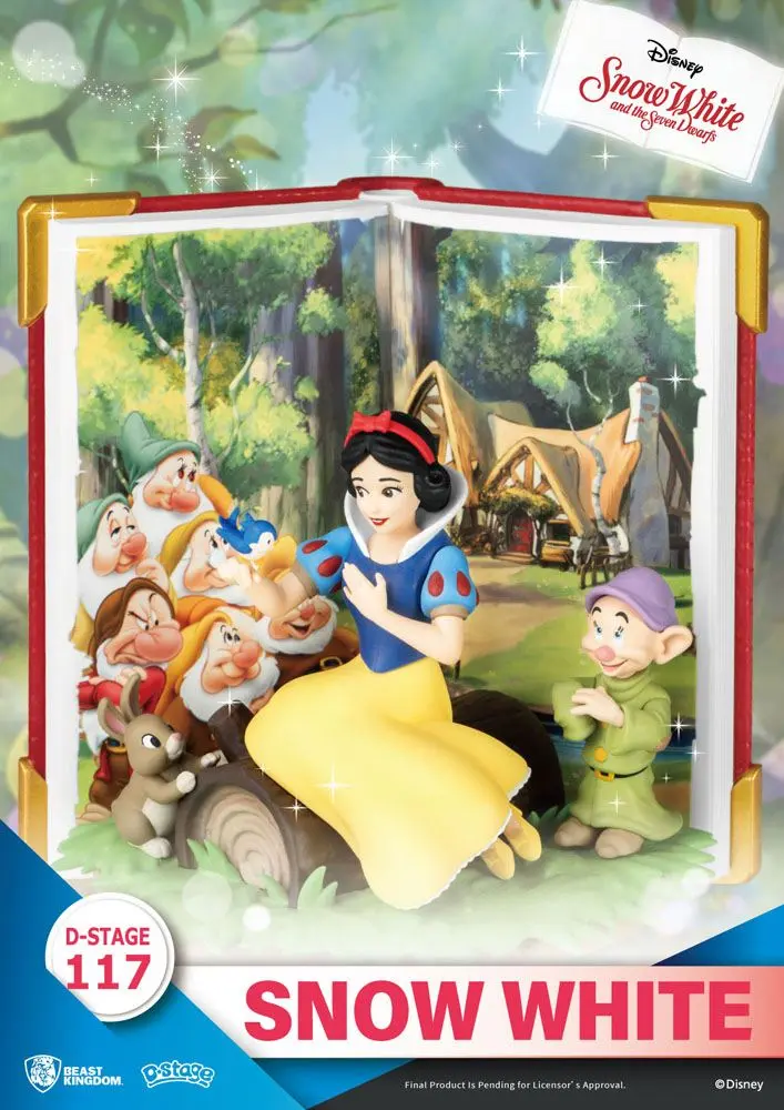 Disney Book Series D-Stage Snow White Closed Box Version PVC Dioráma szobor 13 cm termékfotó