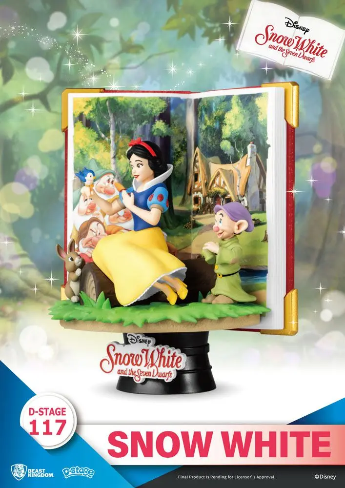Disney Book Series D-Stage Snow White Closed Box Version PVC Dioráma szobor 13 cm termékfotó