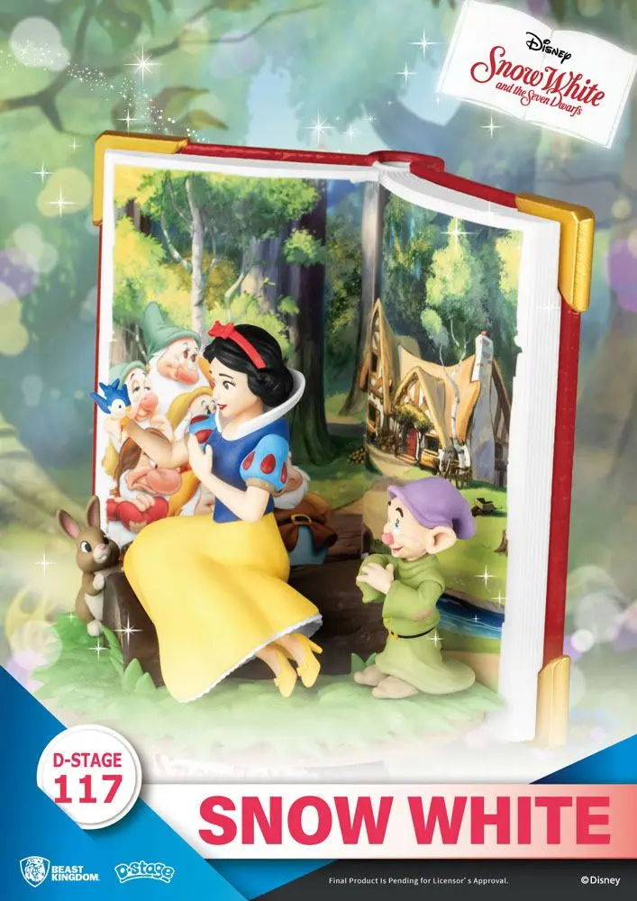 Disney Book Series D-Stage Snow White Closed Box Version PVC Dioráma szobor 13 cm termékfotó