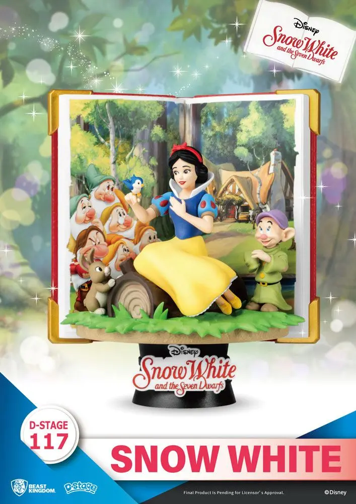 Disney Book Series D-Stage Snow White Closed Box Version PVC Dioráma szobor 13 cm termékfotó