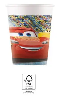 Disney Cars 3, Verdák papír pohár 8 db-os 200 ml FSC termékfotó