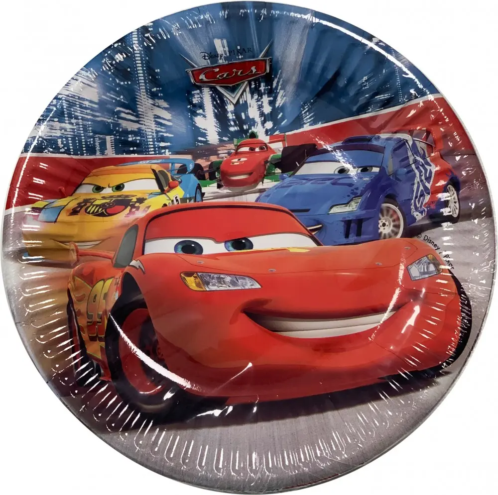 Disney Cars Classic, Verdák Papírtányér 8 db-os 19,5 cm termékfotó