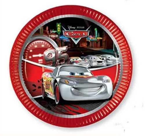 Disney Cars Silver Edition, Verdák Papírtányér 8 db-os 19,5 cm termékfotó