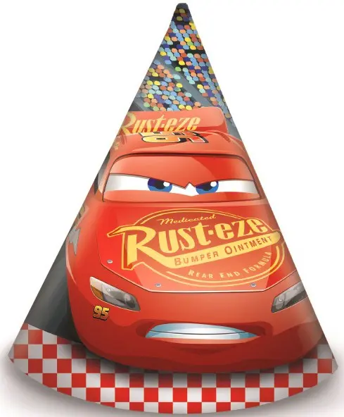 Disney Cars, Verdák Parti kalap, csákó 6 db-os termékfotó