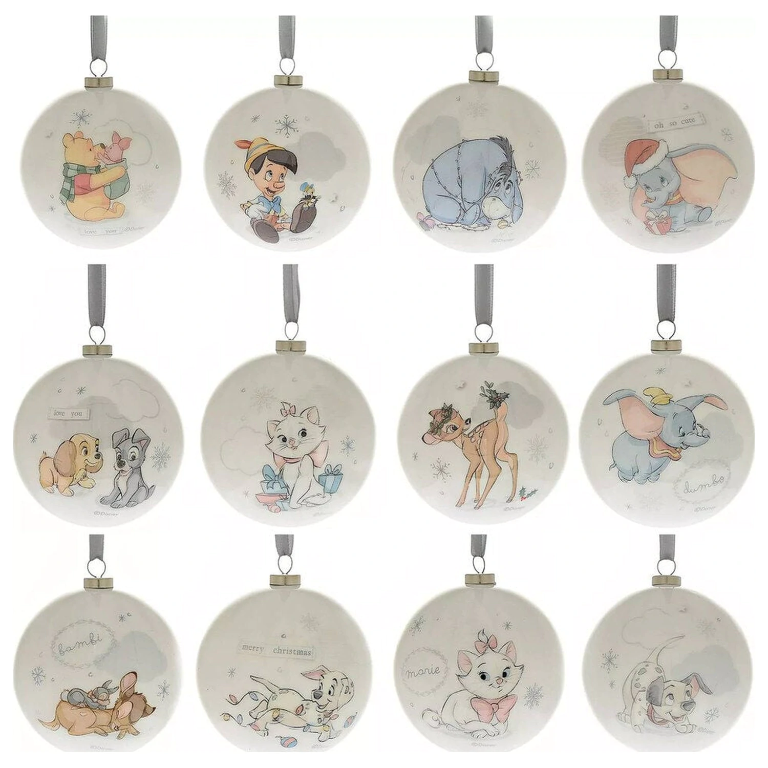 Disney Characters 12 db-os karácsonyfadísz csomag termékfotó