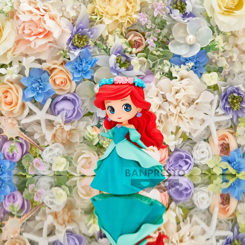 Disney Characters Flower Style Ariel Q Posket A figura 14cm termékfotó