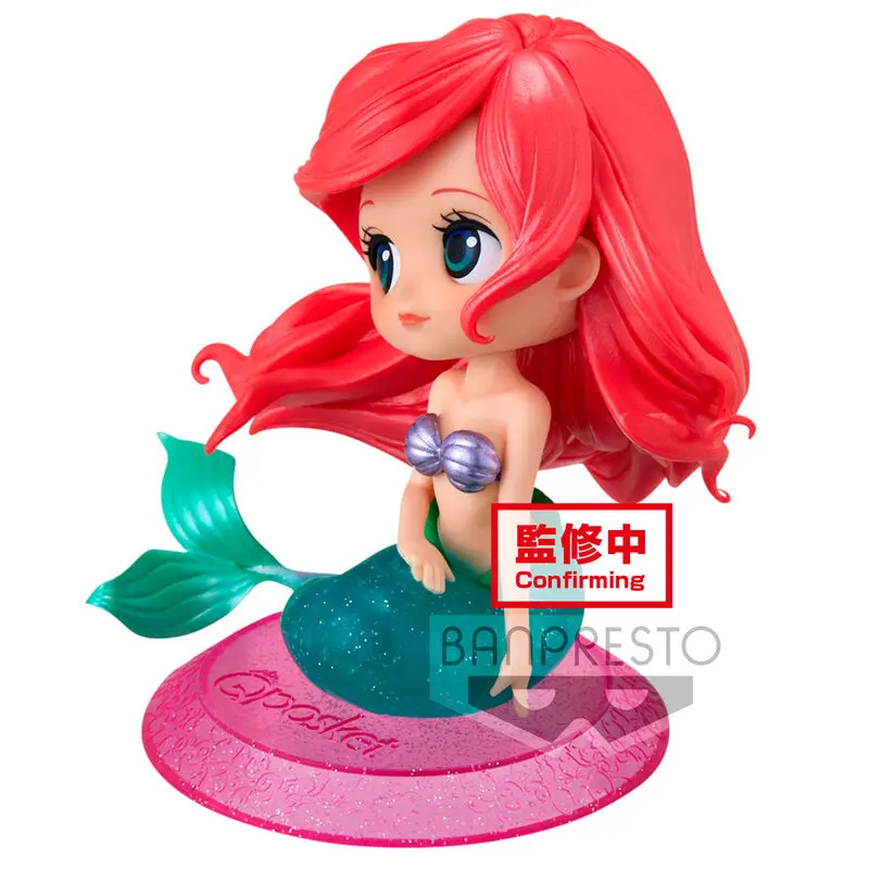 Disney Characters Little Mermaid Ariel Glitter Line Q pokset 10cm termékfotó