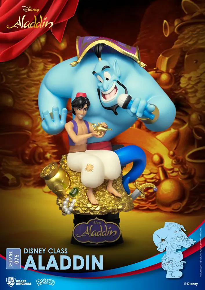 Disney Class Series D-Stage Aladdin New Version PVC Dioráma szobor figura 15 cm termékfotó