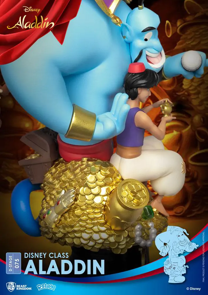 Disney Class Series D-Stage Aladdin New Version PVC Dioráma szobor figura 15 cm termékfotó
