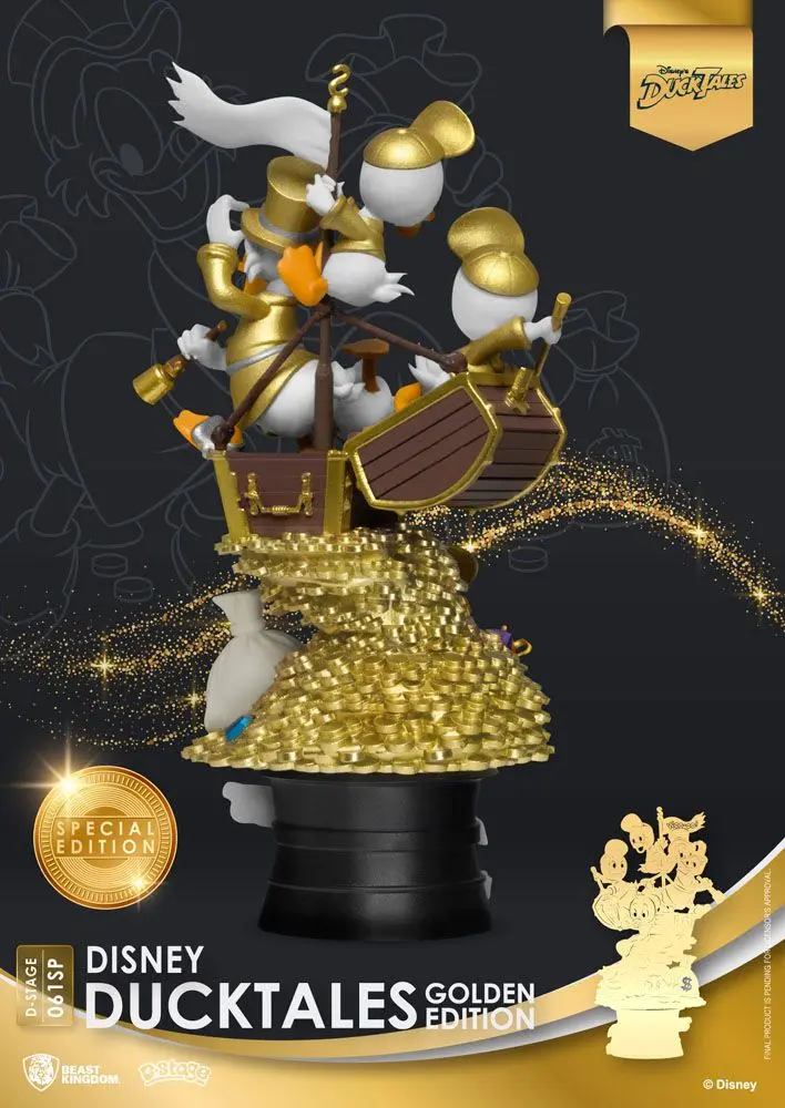 Disney Classic Animation Series D-Stage DuckTales Golden Edition Diorama szobor 15 cm termékfotó