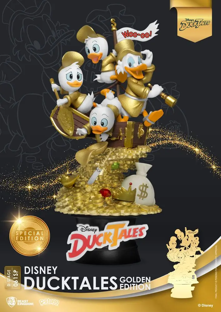 Disney Classic Animation Series D-Stage DuckTales Golden Edition Diorama szobor 15 cm termékfotó