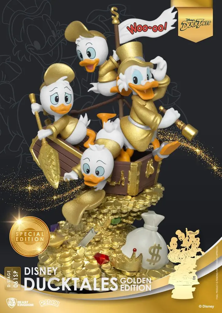Disney Classic Animation Series D-Stage DuckTales Golden Edition Diorama szobor 15 cm termékfotó