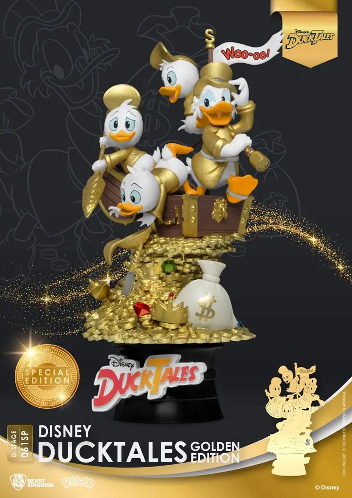 Disney Classic Animation Series D-Stage DuckTales Golden Edition Diorama szobor 15 cm termékfotó