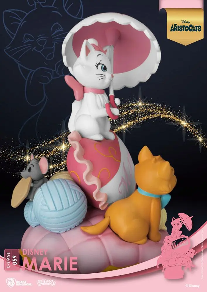 Disney Classic Animation Series D-Stage Marie PVC Diorama szobor 15 cm termékfotó