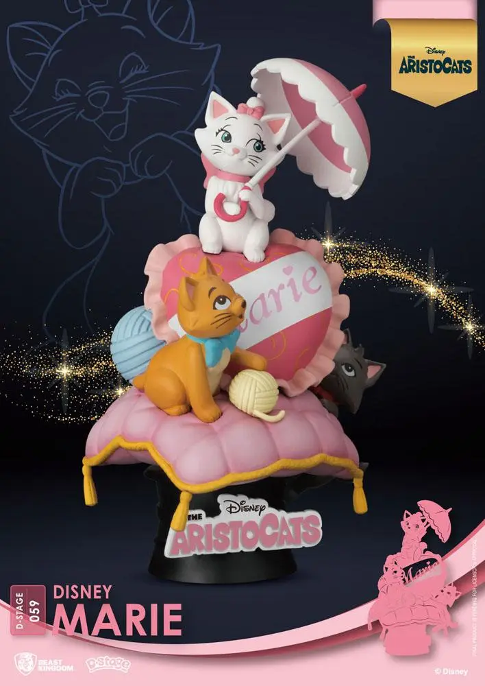 Disney Classic Animation Series D-Stage Marie PVC Diorama szobor 15 cm termékfotó