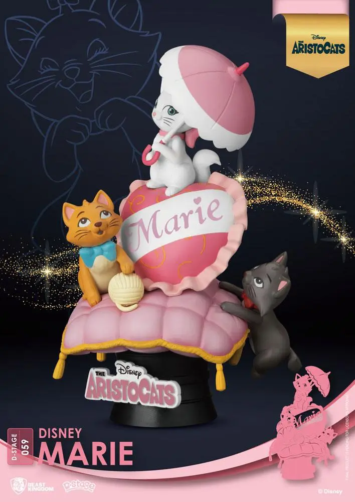 Disney Classic Animation Series D-Stage Marie PVC Diorama szobor 15 cm termékfotó