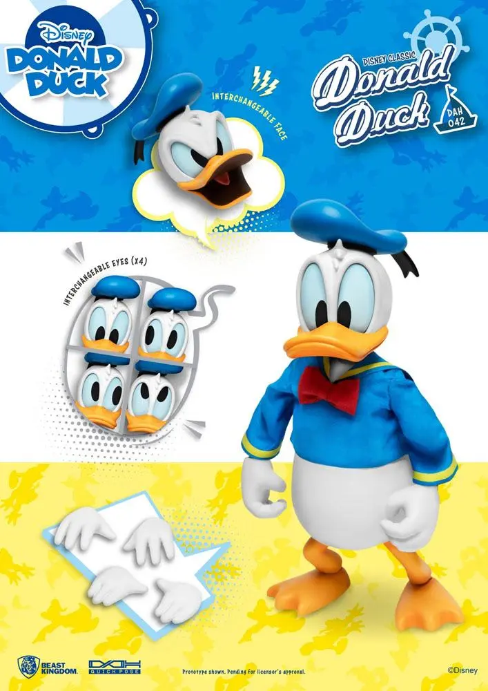 Disney Classic Dynamic 8ction Heroes 1/9 Donald Duck Classic Version akciófigura 16 cm termékfotó