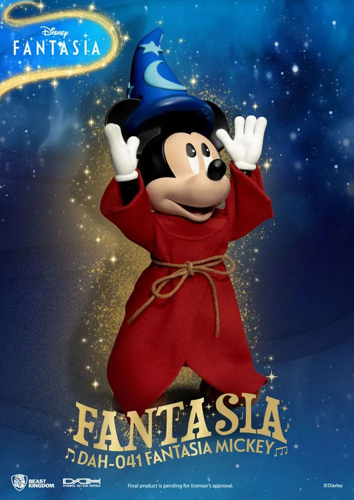 Disney Classic Dynamic 8ction Heroes 1/9 Mickey Fantasia akciófigura 21 cm termékfotó