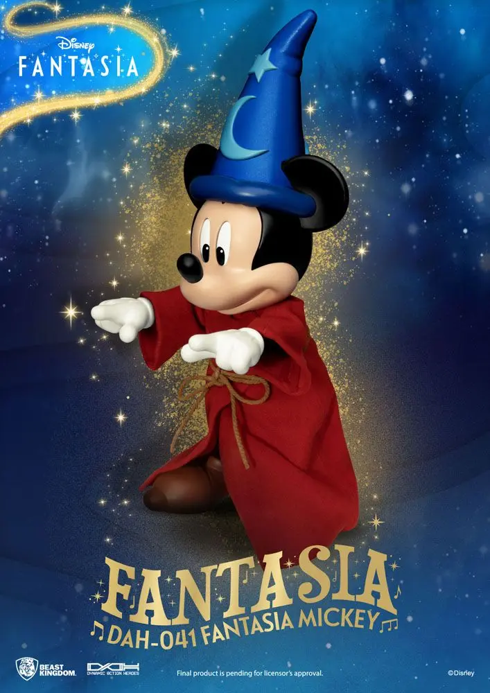 Disney Classic Dynamic 8ction Heroes 1/9 Mickey Fantasia akciófigura 21 cm termékfotó