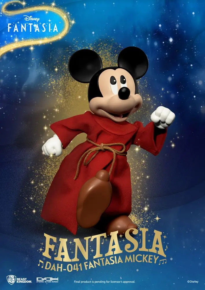 Disney Classic Dynamic 8ction Heroes 1/9 Mickey Fantasia akciófigura 21 cm termékfotó