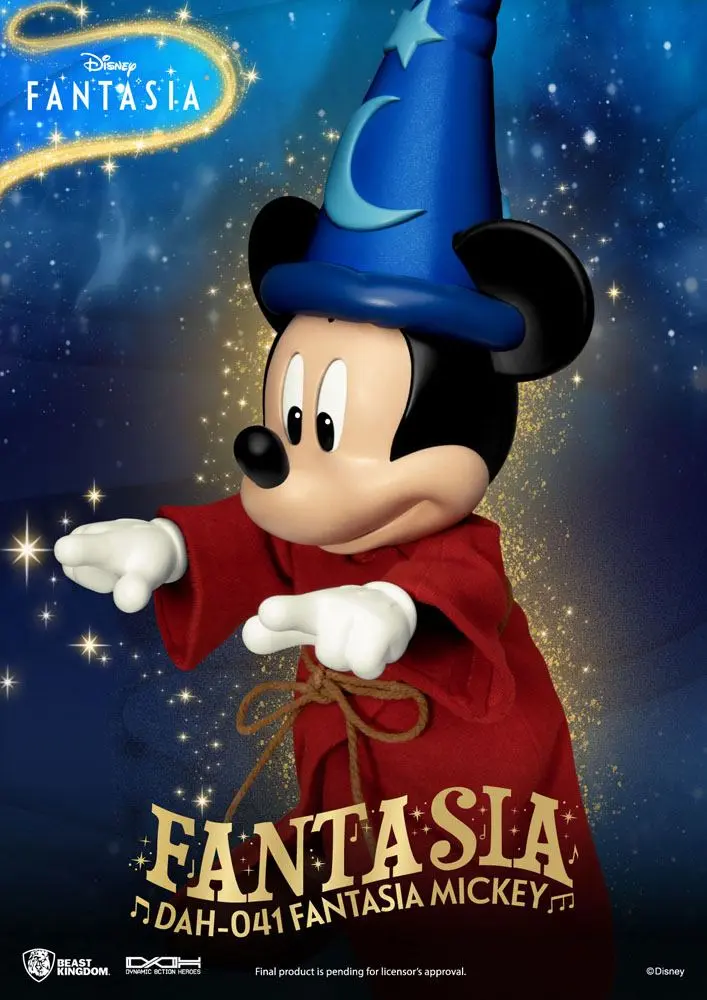 Disney Classic Dynamic 8ction Heroes 1/9 Mickey Fantasia akciófigura 21 cm termékfotó