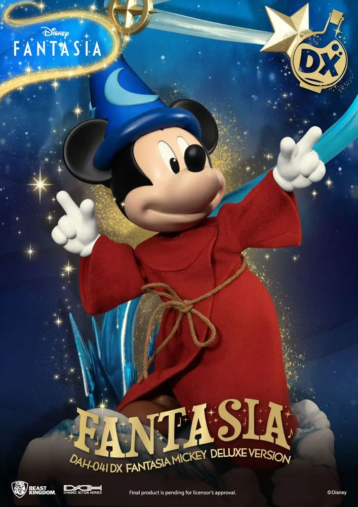 Disney Classic Dynamic 8ction Heroes 1/9 Mickey Fantasia Deluxe Version akciófigura 21 cm termékfotó