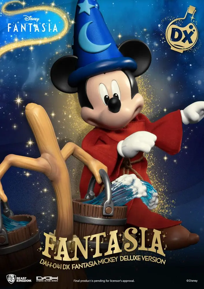 Disney Classic Dynamic 8ction Heroes 1/9 Mickey Fantasia Deluxe Version akciófigura 21 cm termékfotó