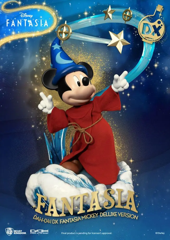 Disney Classic Dynamic 8ction Heroes 1/9 Mickey Fantasia Deluxe Version akciófigura 21 cm termékfotó