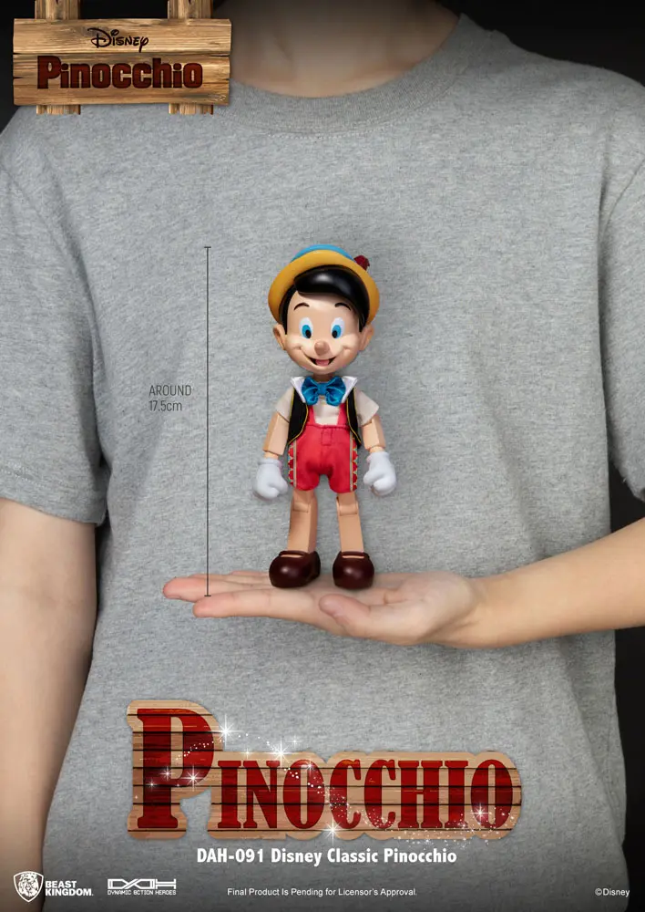 Disney Classic Dynamic 8ction Heroes Action Figure 1/9 Pinocchio 18 cm termékfotó