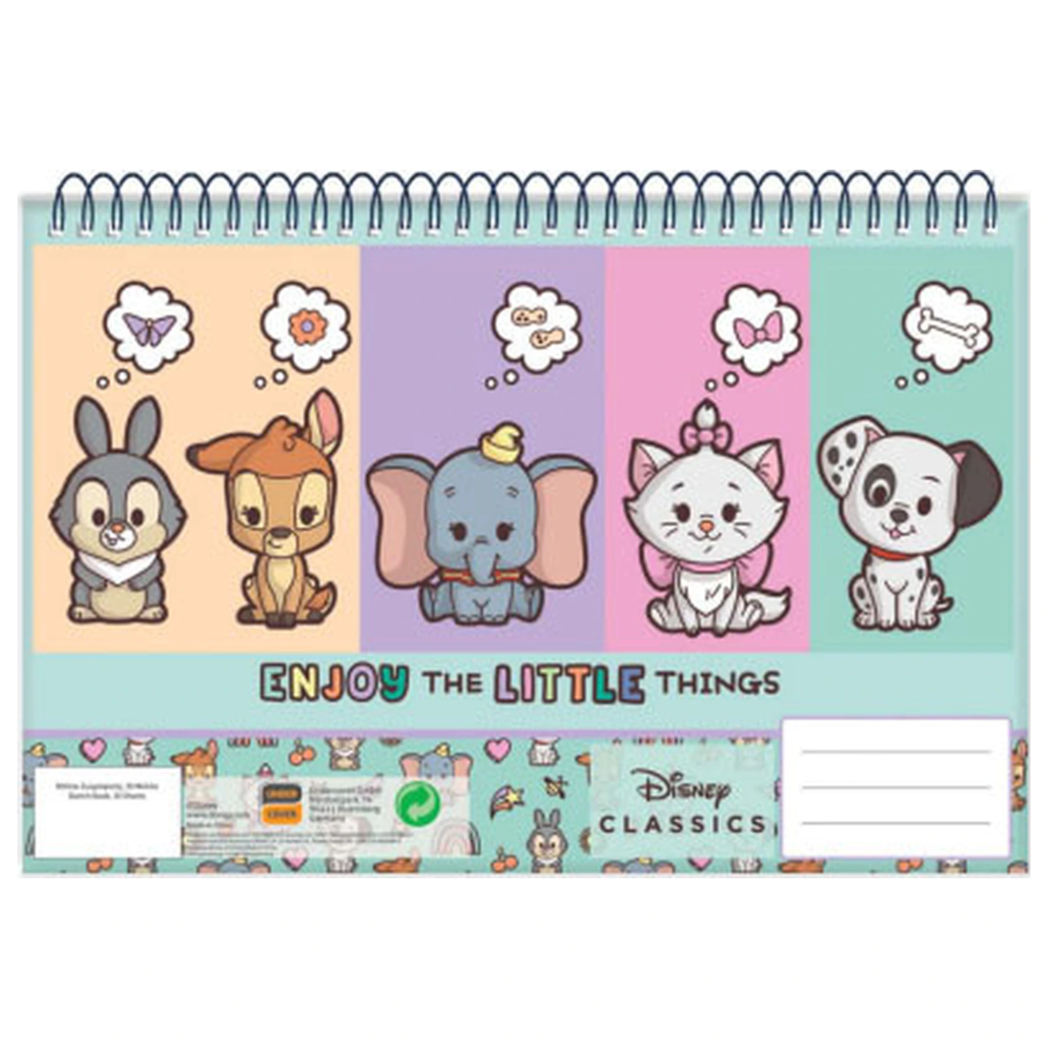 Disney Classics Animals A/4 spirál vázlatfüzet, 30 lapos termékfotó