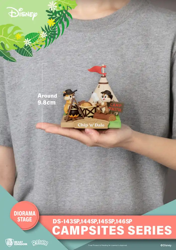 Disney D-Stage Campsite Series Chip &amp; Dale Special Edition PVC Diorama szobor figura 10 cm termékfotó