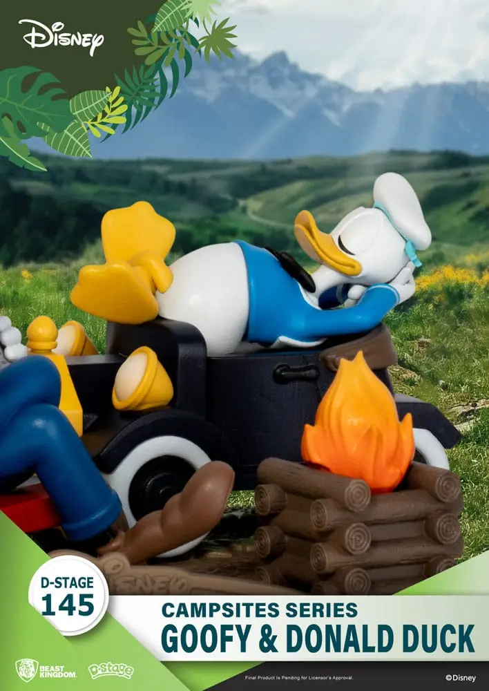 Disney D-Stage Campsite Series Goofy &amp; Donald Duck PVC Diorama szobor figura 10 cm termékfotó