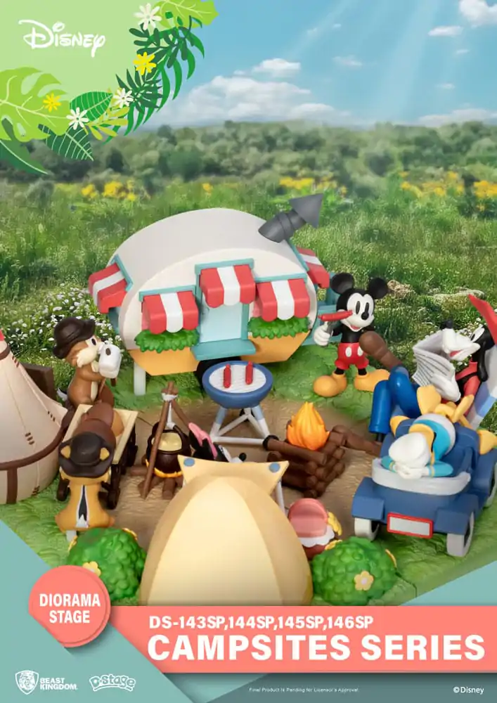 Disney D-Stage Campsite Series Goofy &amp; Donald Duck Special Edition PVC Diorama szobor figura 10 cm termékfotó