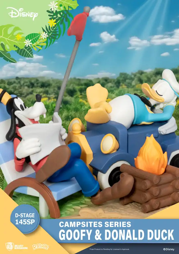 Disney D-Stage Campsite Series Goofy &amp; Donald Duck Special Edition PVC Diorama szobor figura 10 cm termékfotó