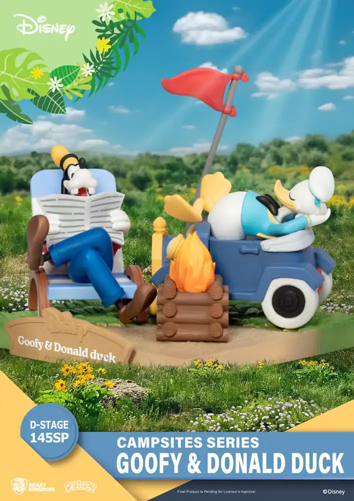 Disney D-Stage Campsite Series Goofy &amp; Donald Duck Special Edition PVC Diorama szobor figura 10 cm termékfotó
