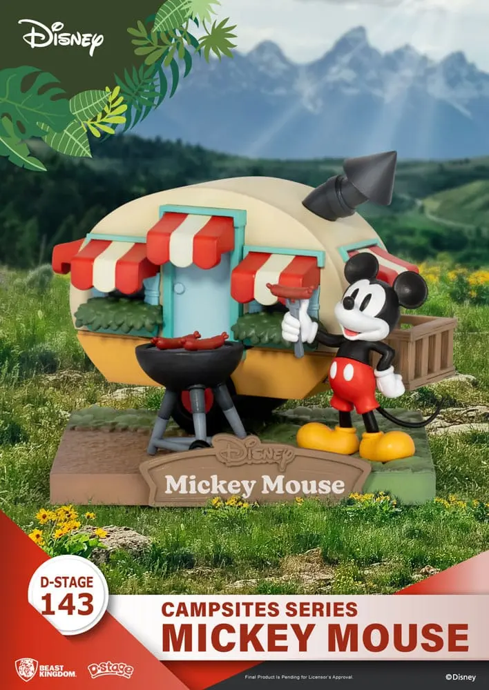 Disney D-Stage Campsite Series Mickey Mouse PVC Diorama szobor figura 10 cm termékfotó