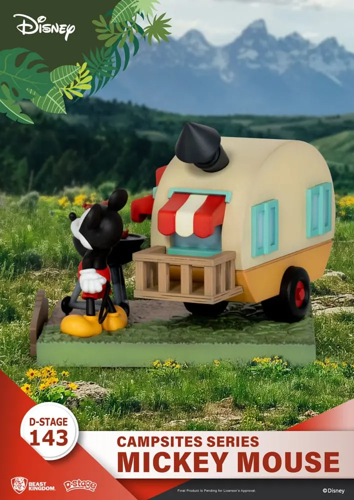Disney D-Stage Campsite Series Mickey Mouse PVC Diorama szobor figura 10 cm termékfotó