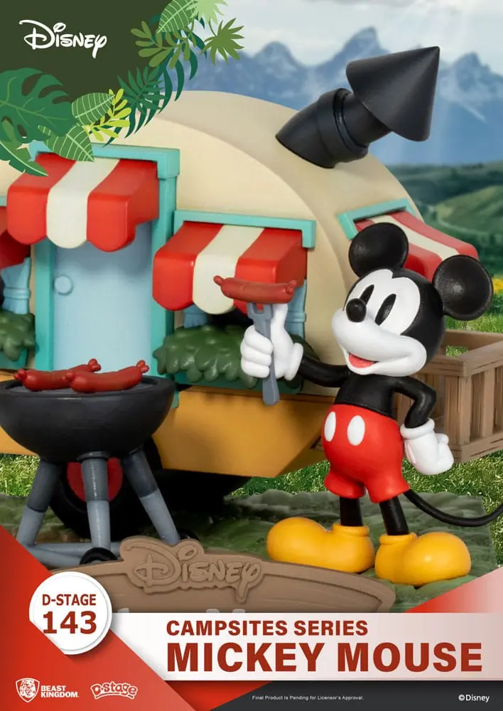 Disney D-Stage Campsite Series Mickey Mouse PVC Diorama szobor figura 10 cm termékfotó