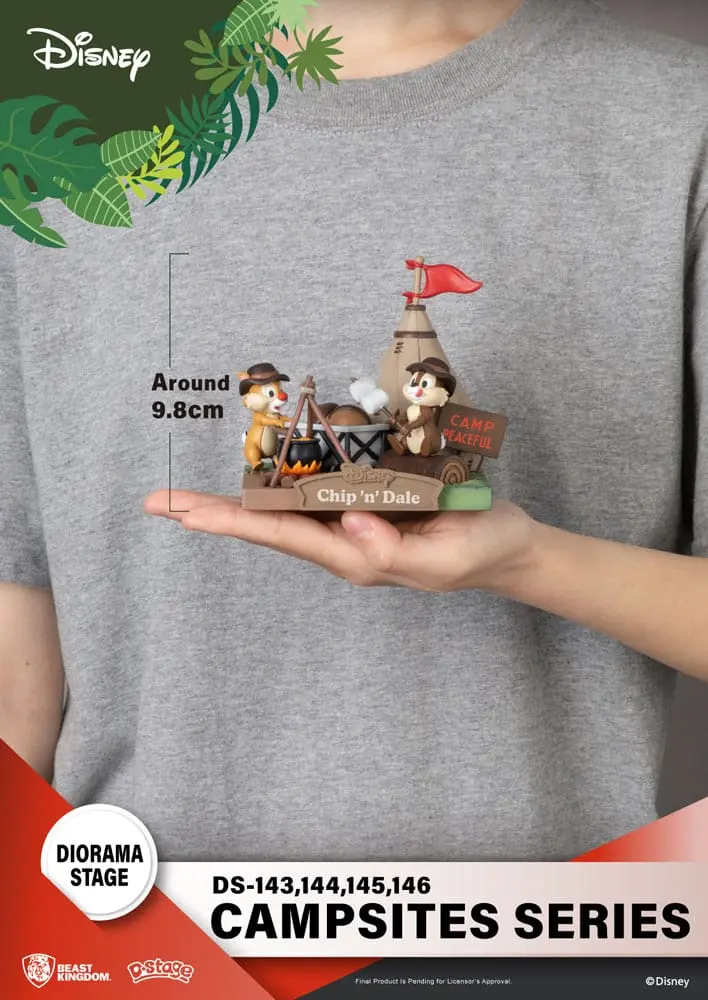 Disney D-Stage Campsite Series Mickey Mouse PVC Diorama szobor figura 10 cm termékfotó